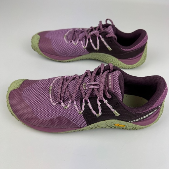 Merrell Womens Size 10 Trail Glove 7 Hiking Running Shoes Purple Vibram Soles - Picture 8 of 9